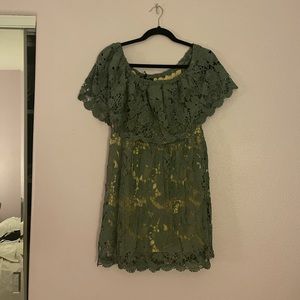 Romeo and Juliet Lace Over the Shoulder Dress